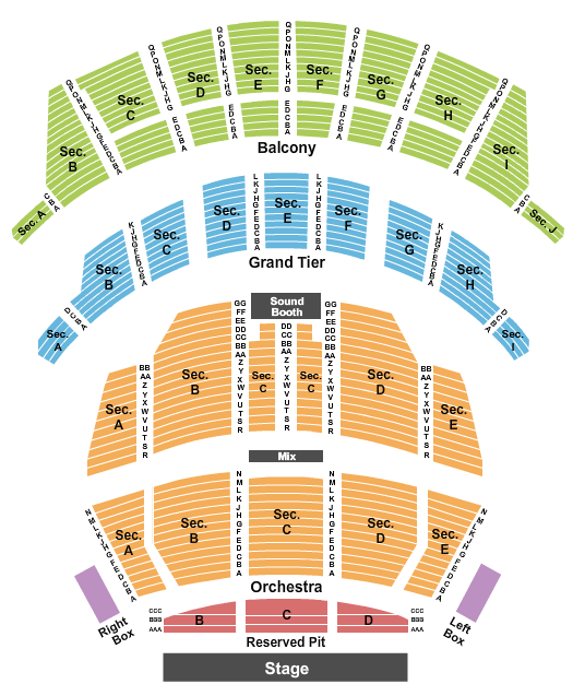 Altria Theater Beauty and the Beast Seating Chart